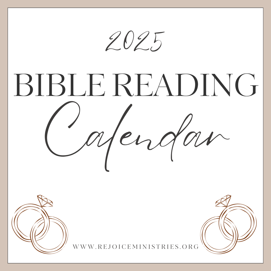 2025 BIBLE READING CALENDAR