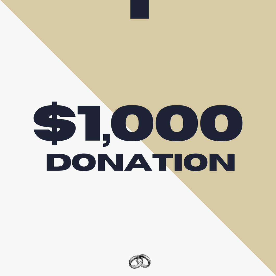 $1,000 Donation (One-Time Gift)